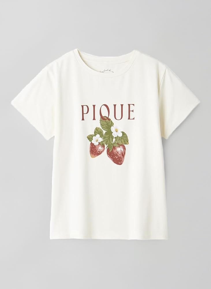 ジェラートピケ　いちごワンポイントTシャツ　パンツ ジェラートピケ いちごワンポイントTシャツ パンツ